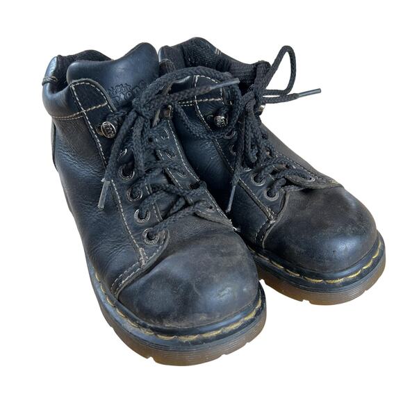 Dr. Martens Shoes Mens Size 7 Black Derby Leather Lace Up 1460 Slip Resistant main image 6